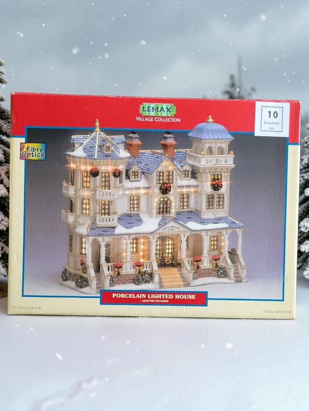 Vtg 2002 Lemax Village Collection Beaumont Inn Victorian #25691A Original Box - Picture 8 of 8